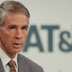 Robert Allen, chairman and CEO of AT&T, addresses a news conference in New York, Aug. 20, 1994. (AP Photo/Mark Lennihan)